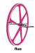 RUOTE FIXED AEROWHEELS CERCHI IN LEGA A 6 RAZZE ROSA FLUO