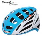 CASCO CICLISMO SUOMY GUN WIND HV BIANCO AZZURRO