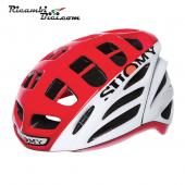 CASCO CICLISMO SUOMY GUN WIND HV BIANCO ROSSO